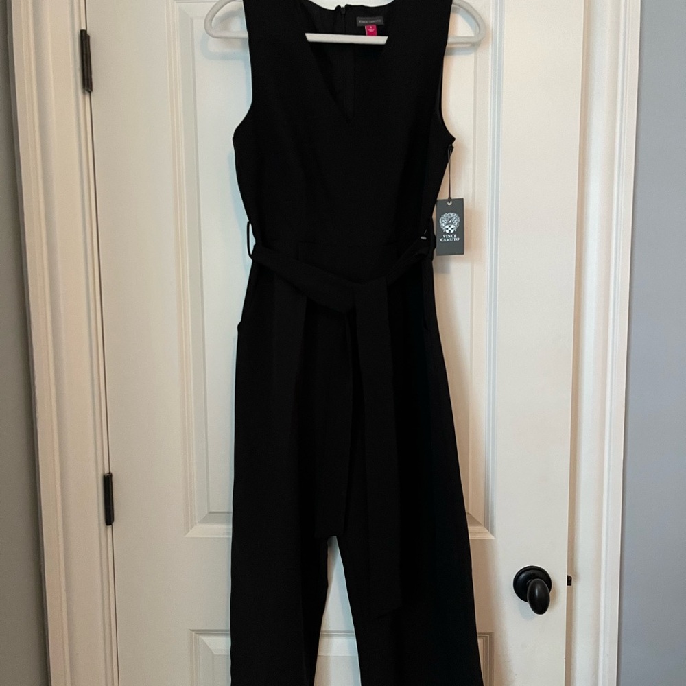 Black Sleeveless Jumpsuit